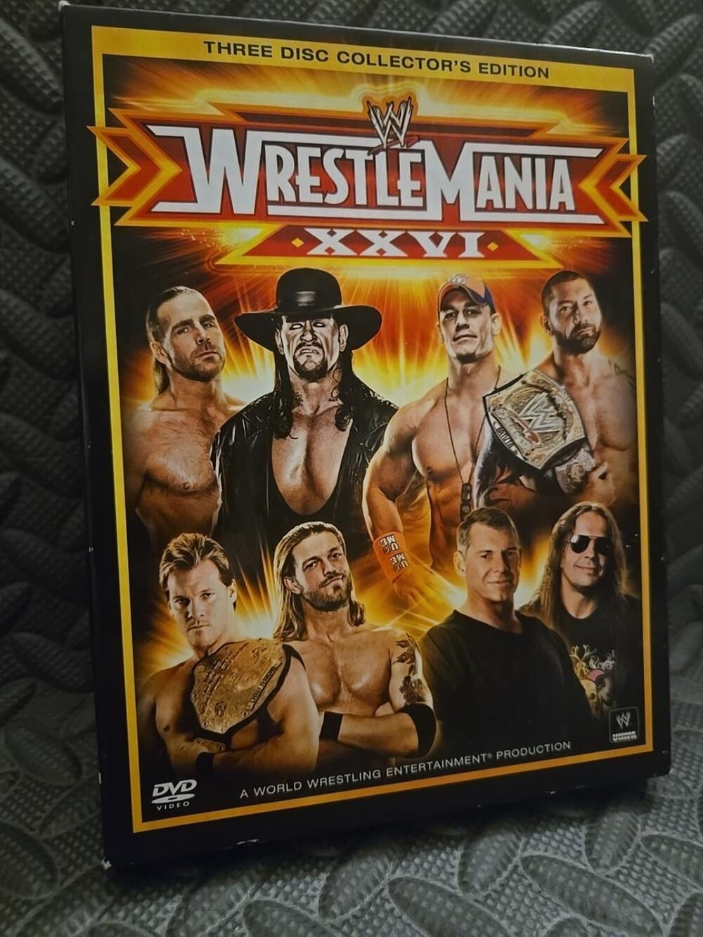 WWE WrestleMania XXVI 26 Three Disc Collector's Edition DVD Set John Cena Undert